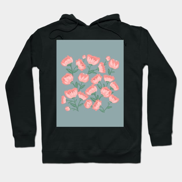 Bunch of peonies Hoodie by Papergrape